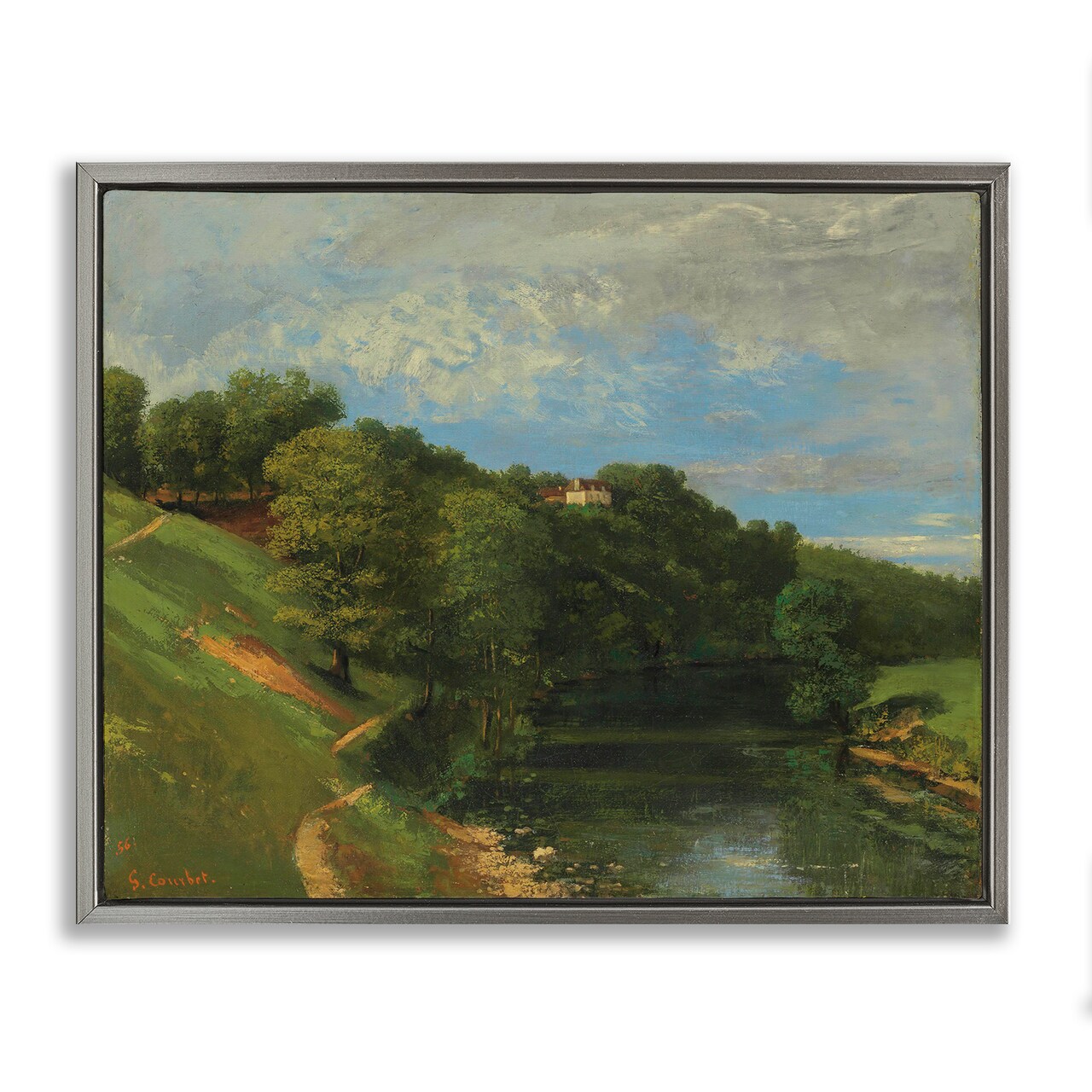 Stupell Industries Classic River Landscape Framed Floater Canvas Wall Art Design by one1000paintings